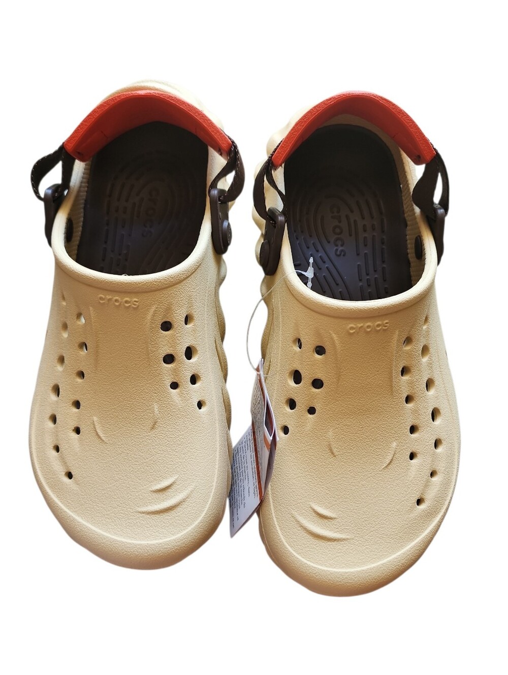 Crocs Echo Clog K Big Kids Size J5 Sesame Brown Womens Size 8